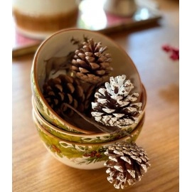 BOWL RENA COM GUIRLANDA DECORADO